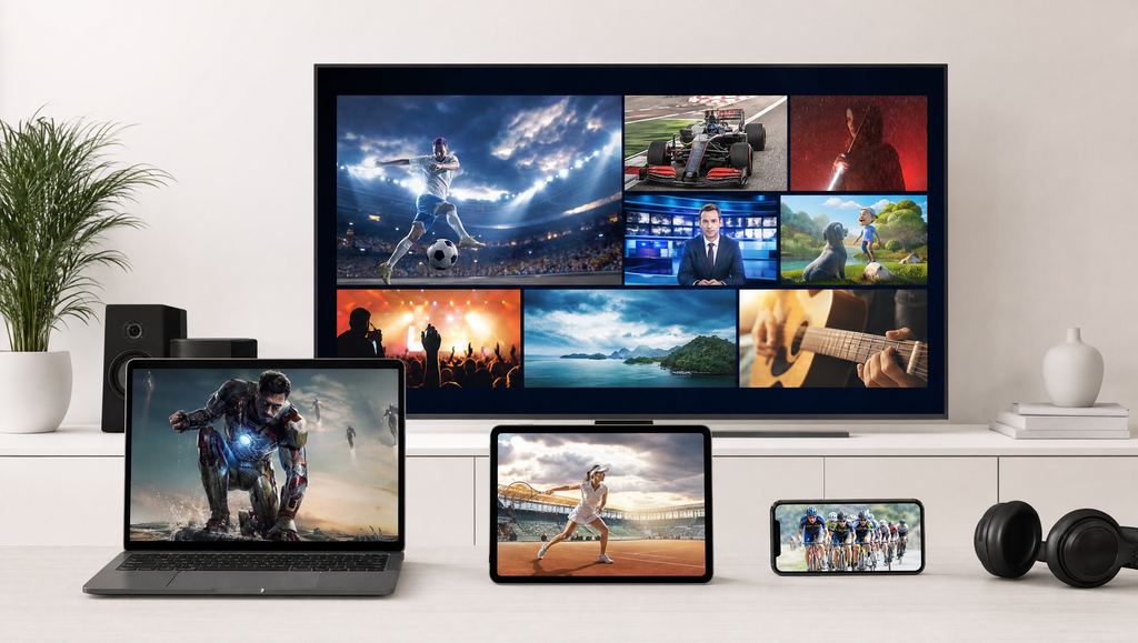 Watch IPTV on any device in Canada — Smart TV, Firestick, laptop, tablet and phone